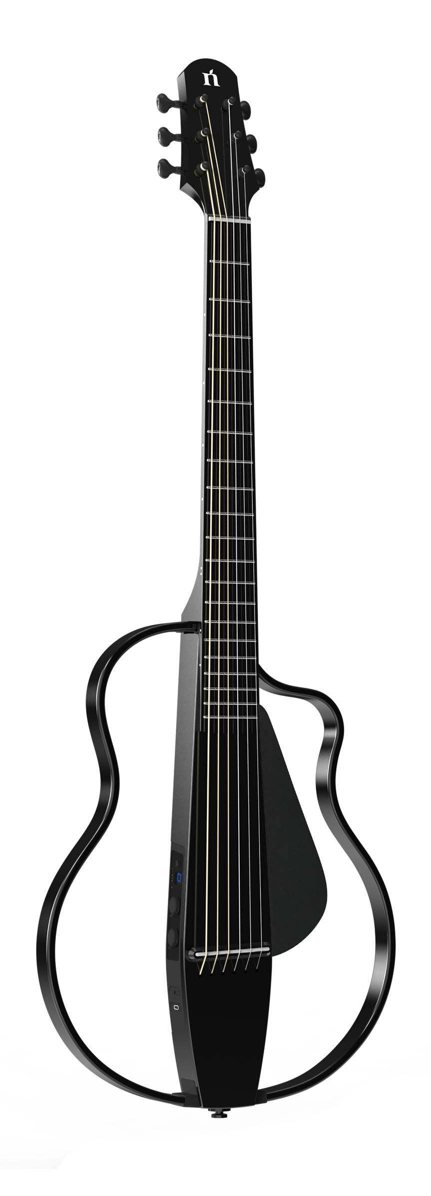 NBSG Steel Smart/Silent Guitar - Bamboo Black