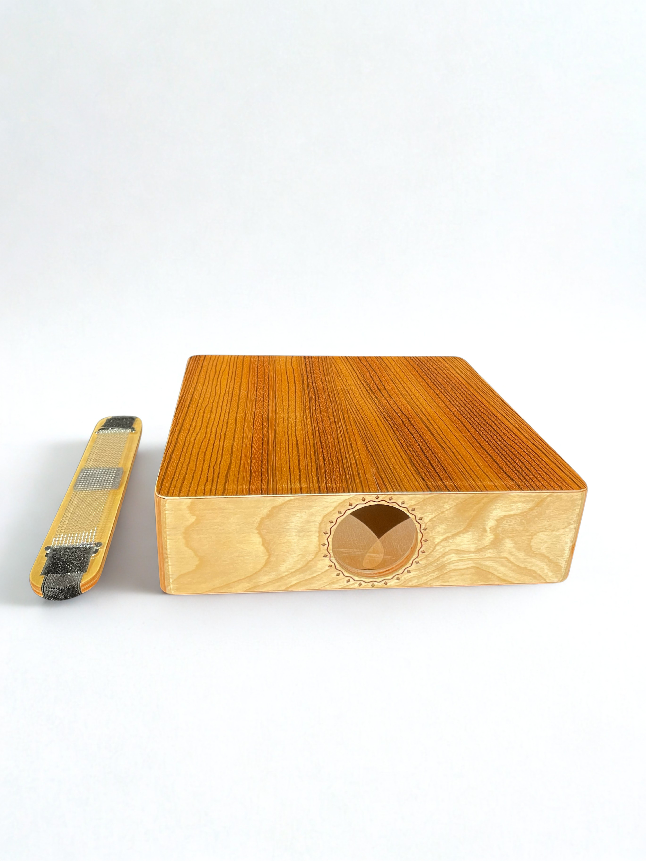 U-Turn Travel Cajon 30x30 Maple & Zebrawood