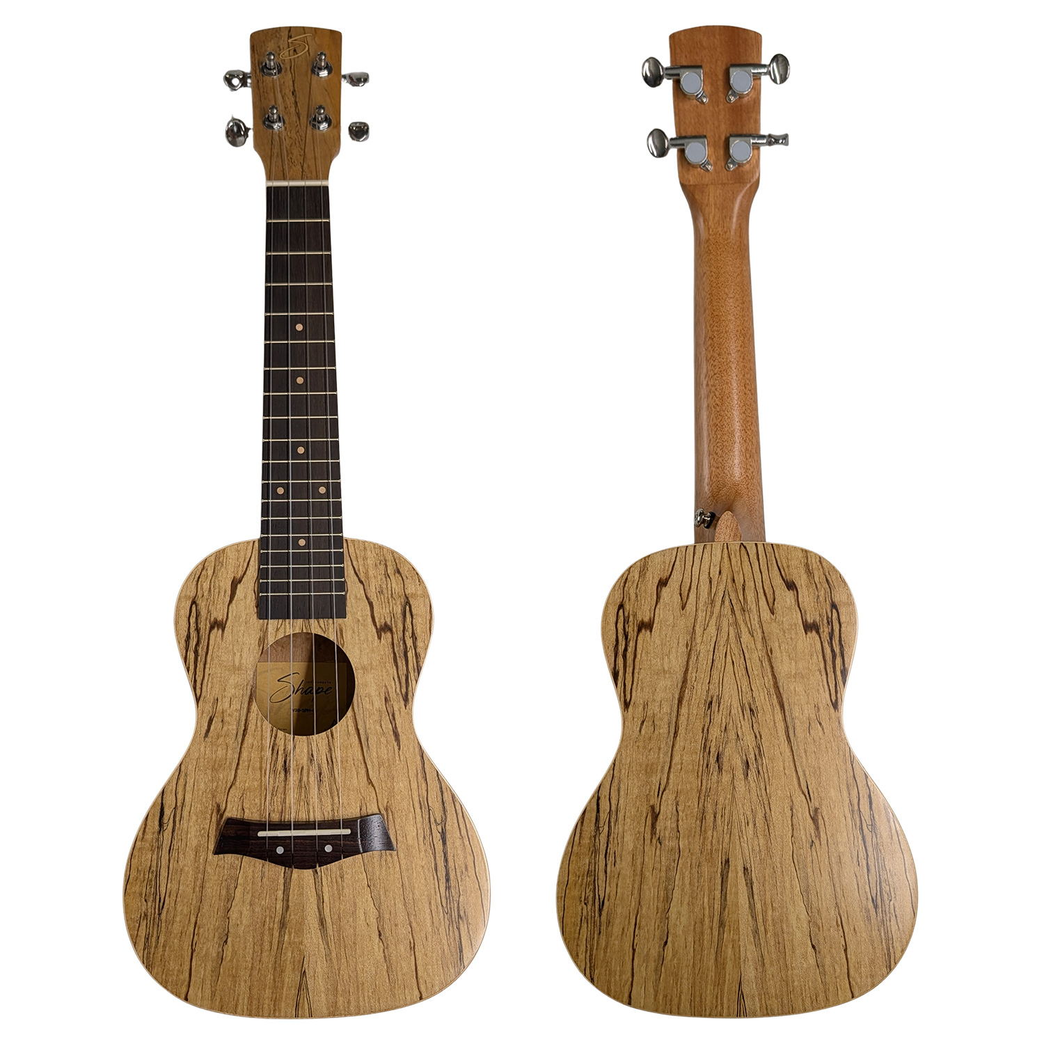 Shape Ukulele Konzert Spalted Maple, W38 
