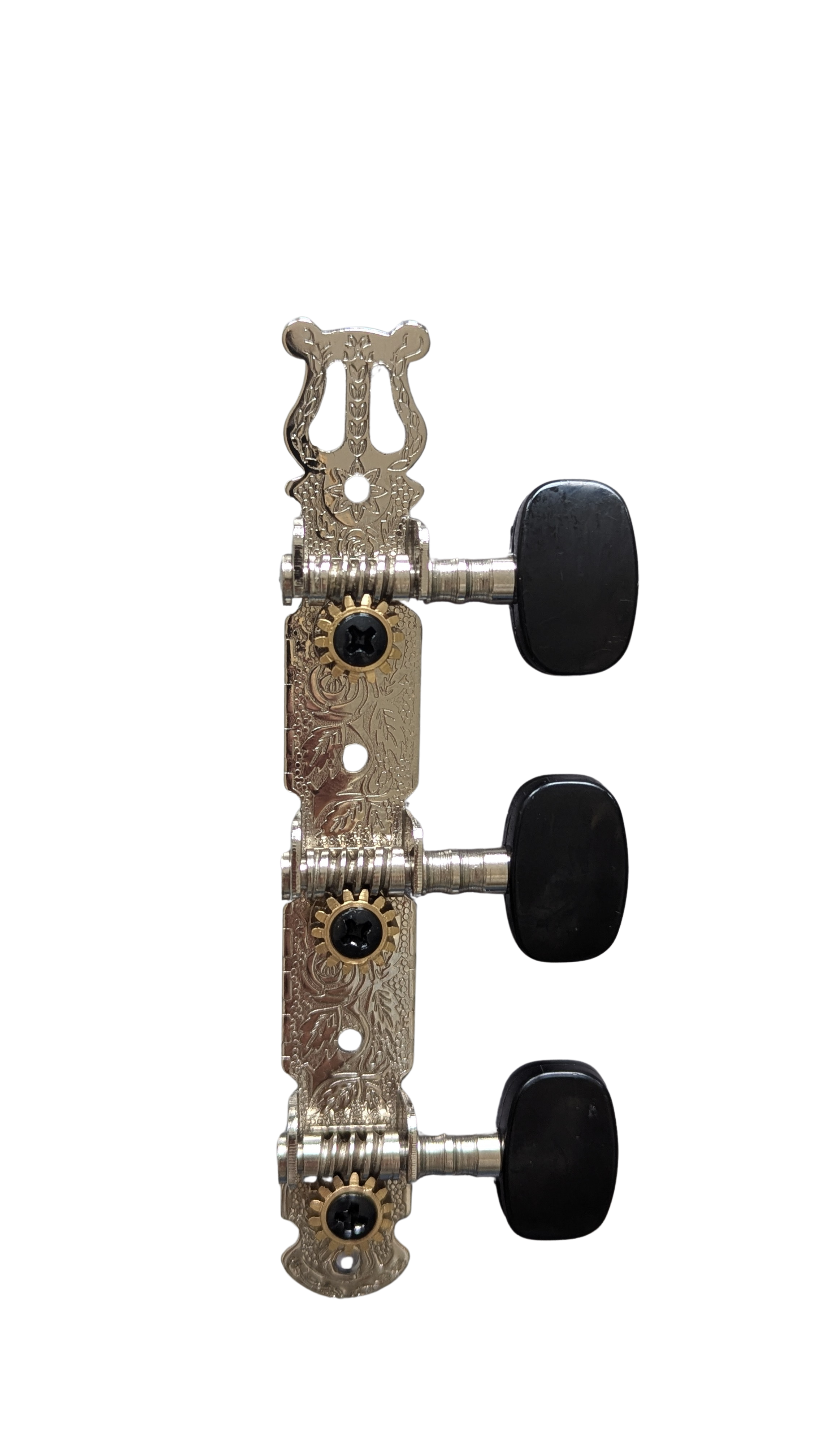 AG302 Stimmmechanik für Konzertgitarre Nickel/Schwarz – Klassikgitarrenmechanik 3+3