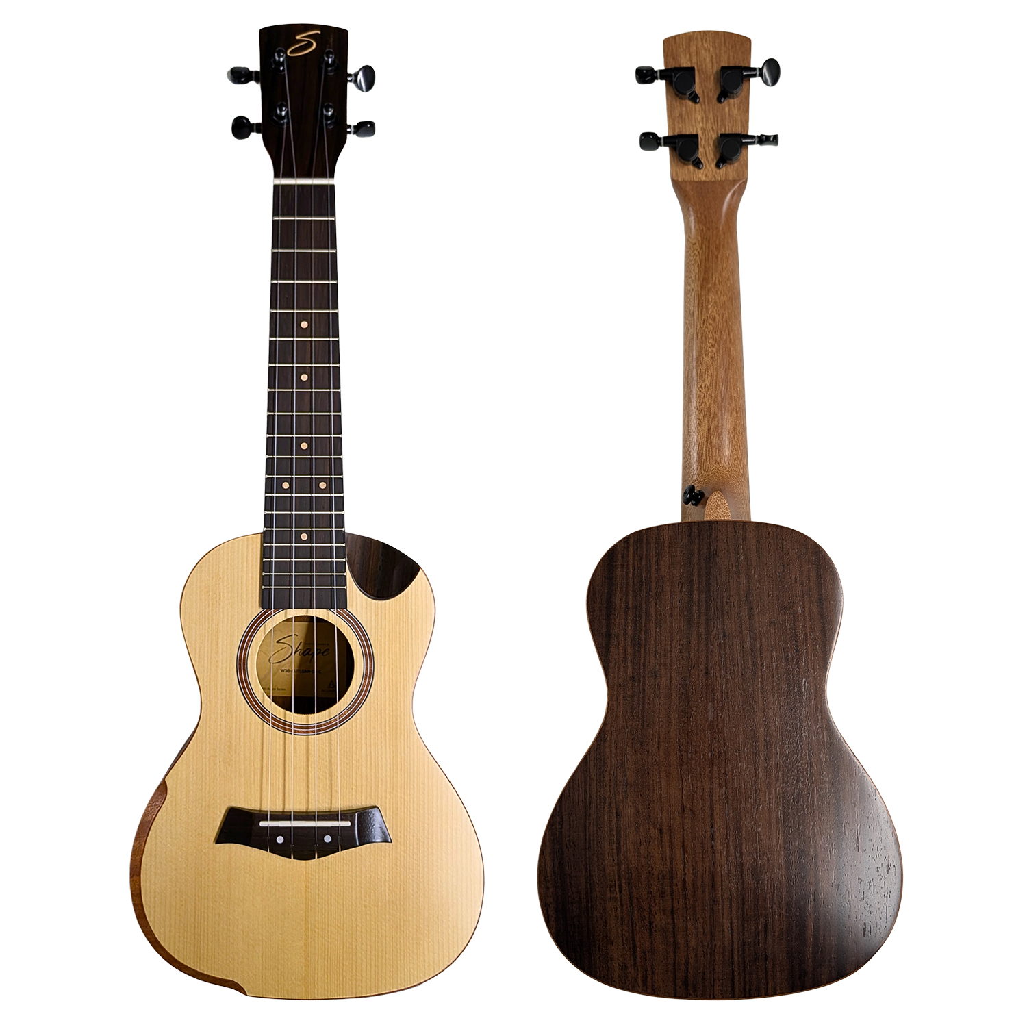 Shape Ukulele Konzert massive Fichte, Cut & Lean, W38 