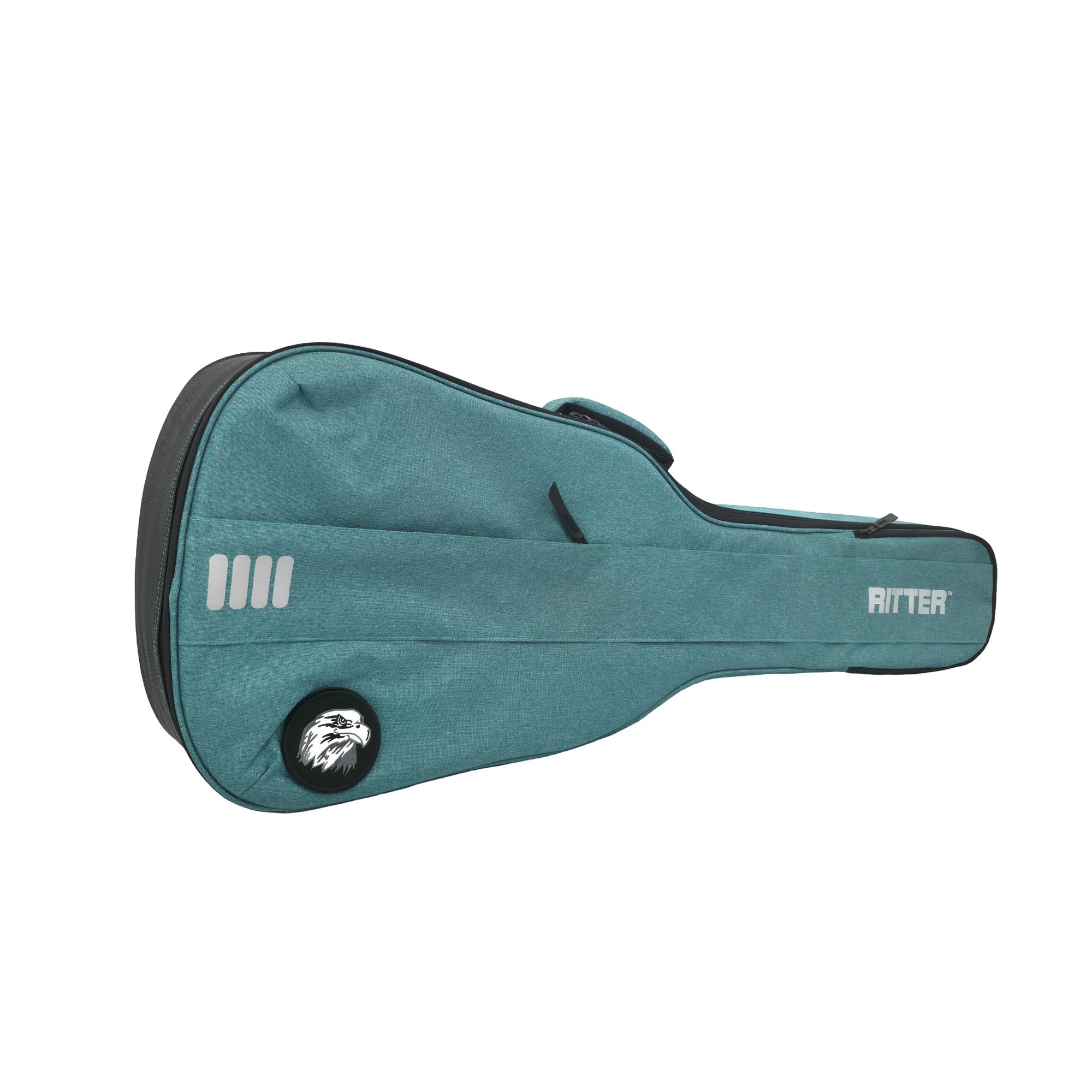 Ritter Gigbag Bern Classical 1/2 Guitar, Aqua Green