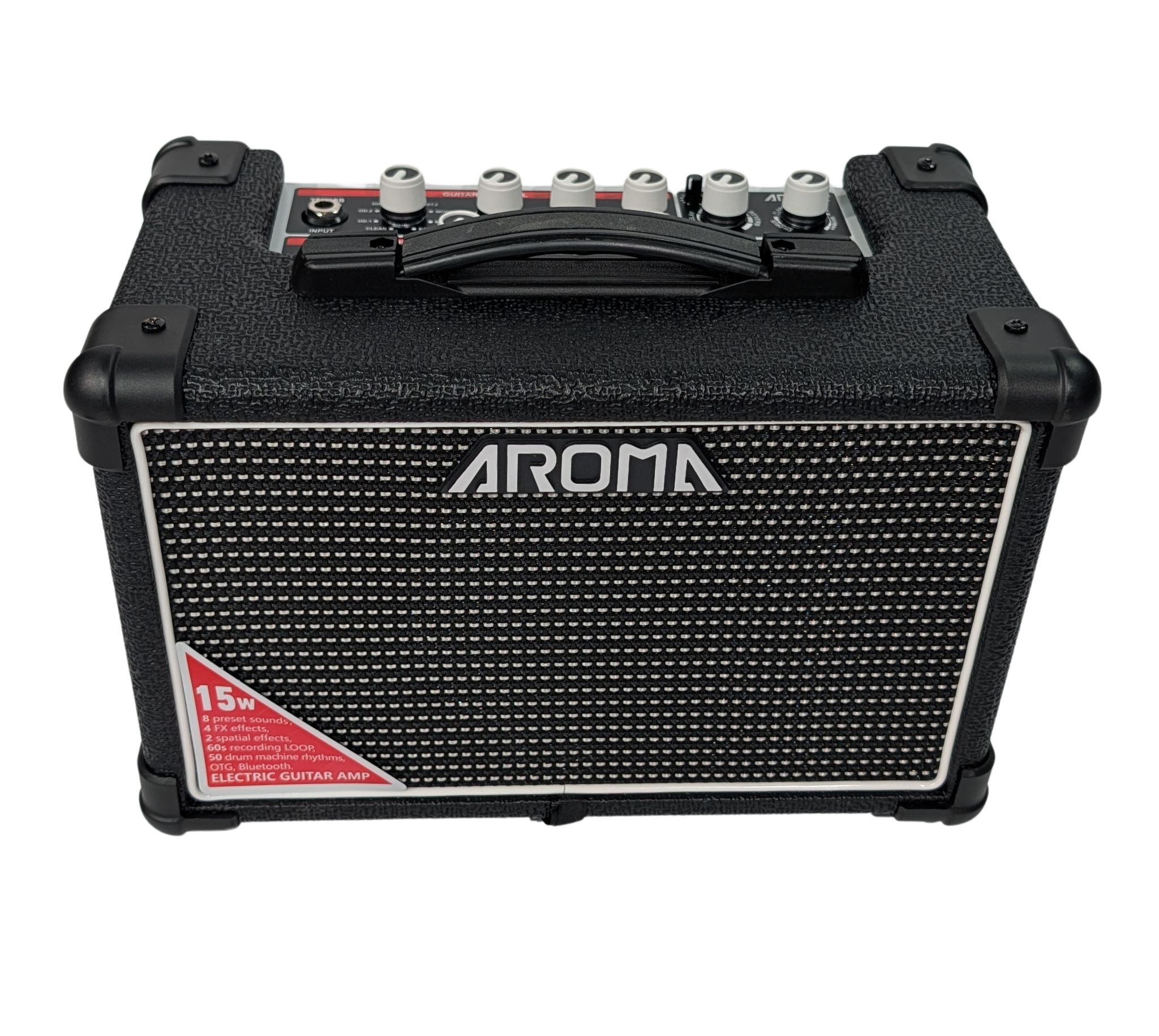 Aroma TM-15S E-Gitarrenamp 15W mit Fußpedal