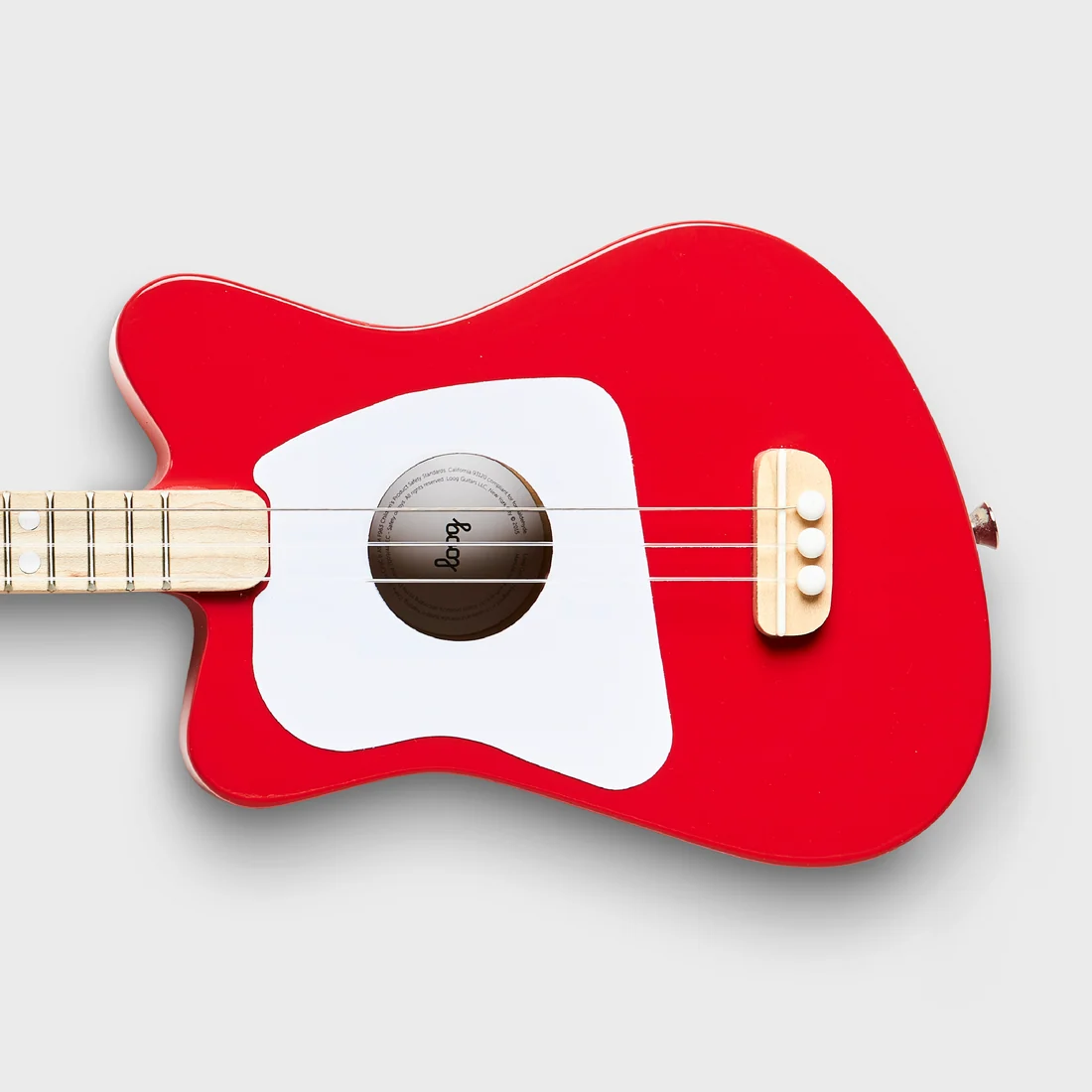 Loog  Mini Acoustic Guitars, Lefthand red