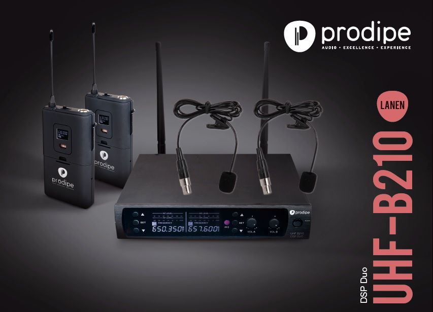 Prodipe Audio UHF B210DSP lavalier Duo