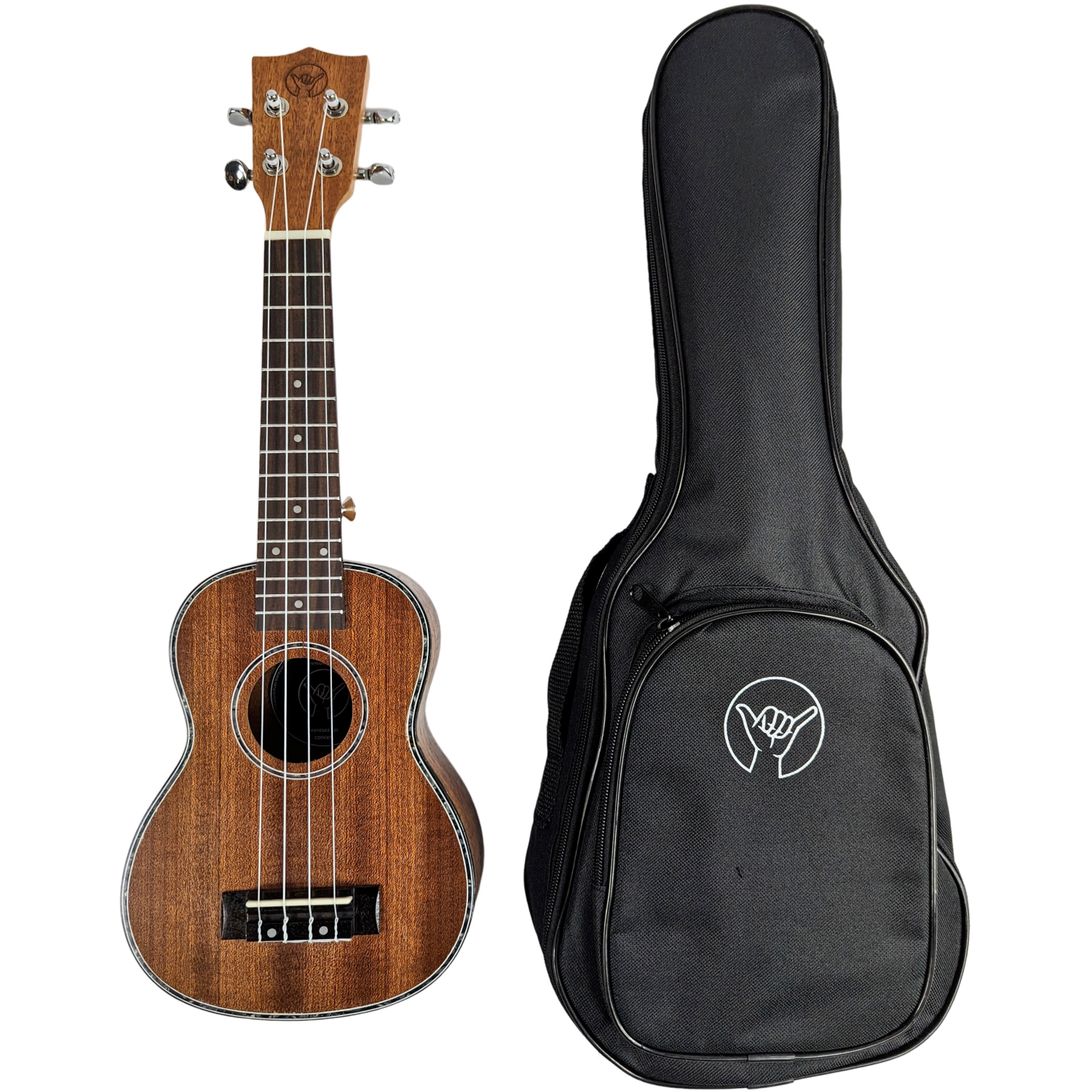 Shaka Sopran Ukulele Waveseeker Mahagoni inkl. Tasche