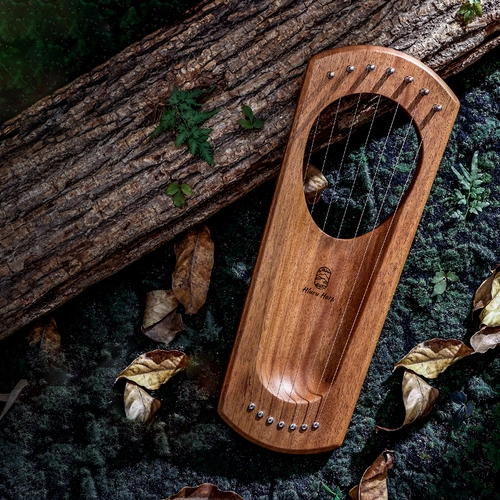 Hluru Lyre Mini 7 Saiten - Buche