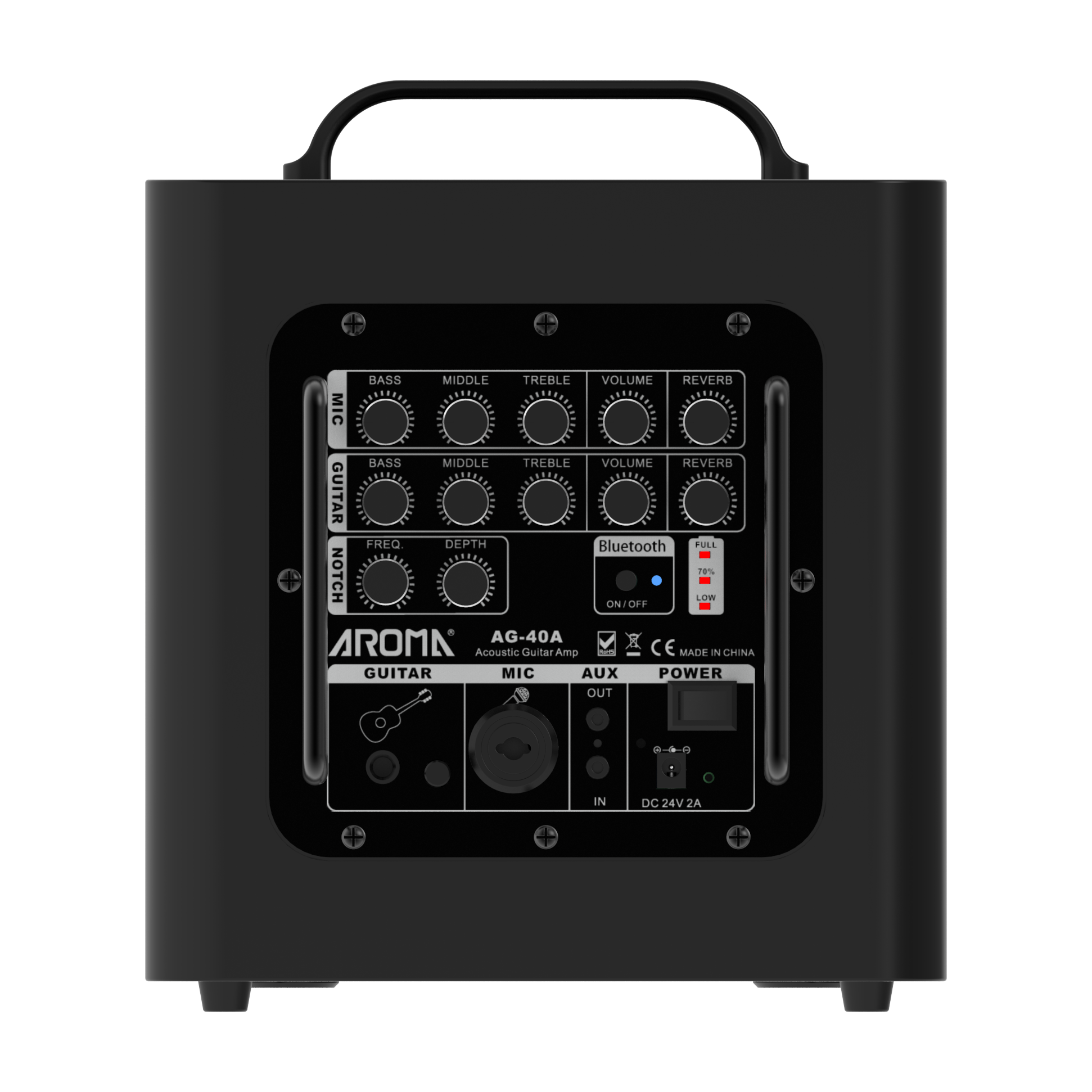 Aroma A40 mobiler Akustikverstärker, schwarz 