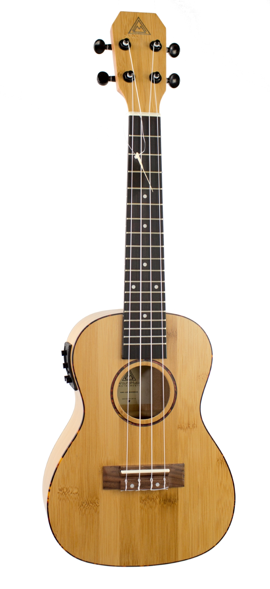 Around Music Instruments Bamboo Concert Ukulele - EQ