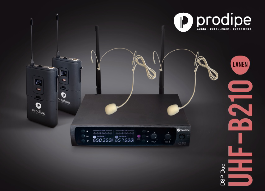 Prodipe Audio UHF B210DSP Headset Duo