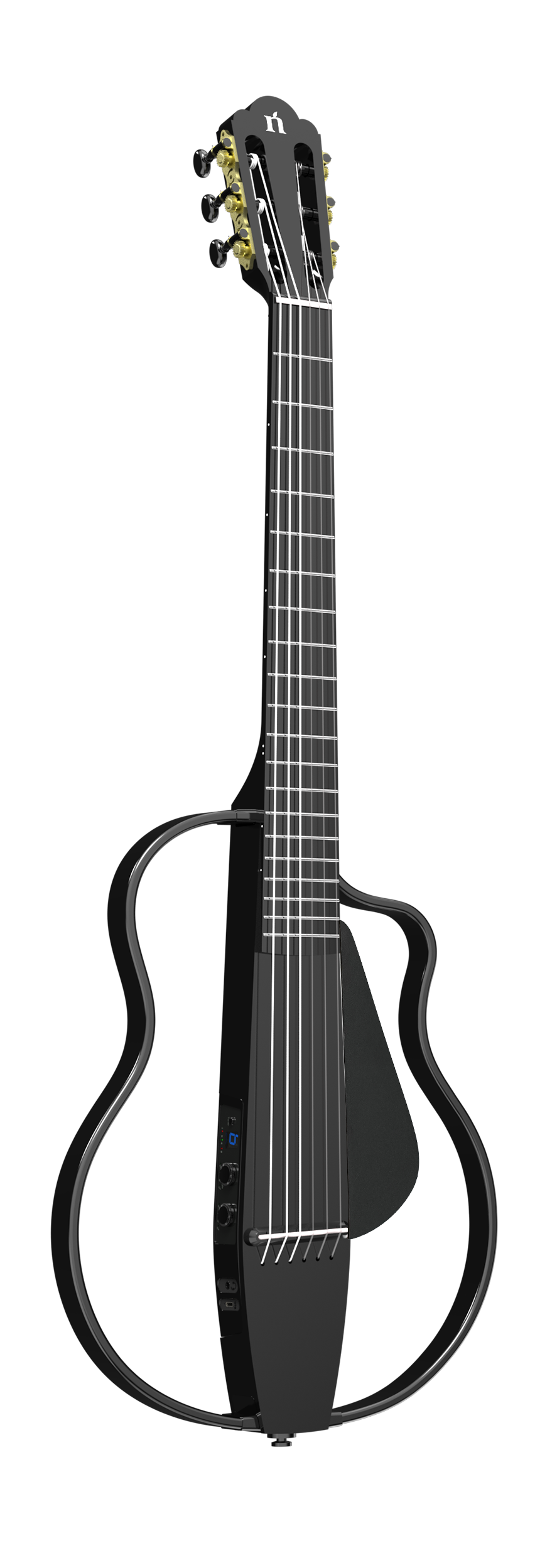 NBSG Smart/Silent Nylon Guitar - Bamboo Black