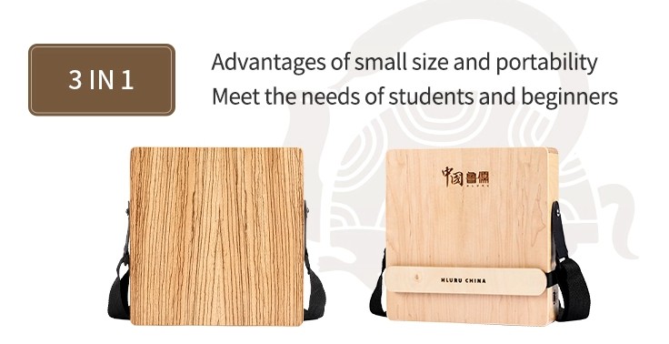 Hluru Travel Cajon 30x30 Maple & Zebrawood 