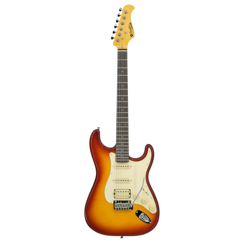 Prodipe  Strat ST93,  alder teaburst flame