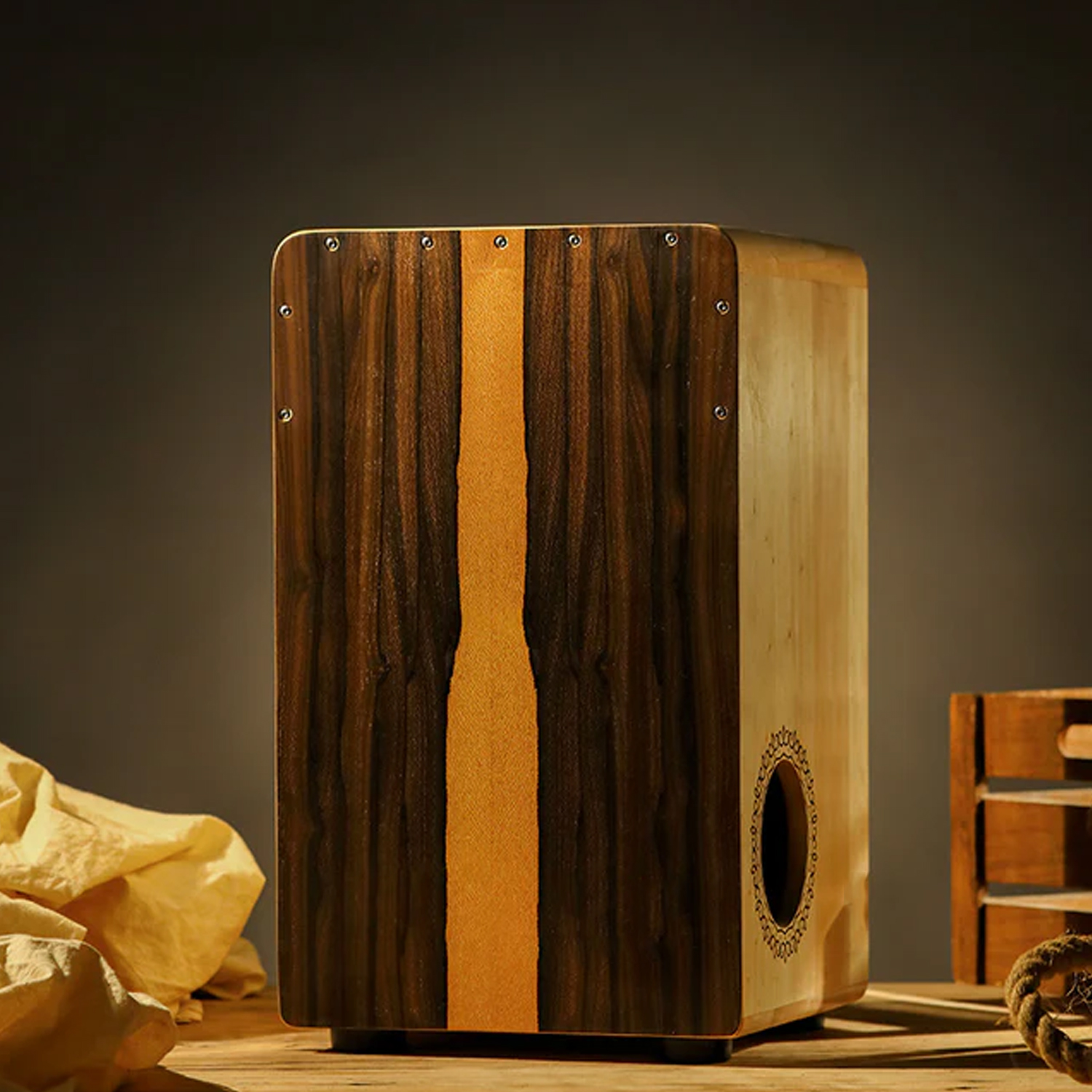 U-Turn Cajon 49 – Premium Cajon Cajon Ziricote mit Side Soundhole