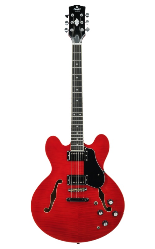 Prodipe Guitars Hollow Body HB85, cherry burst